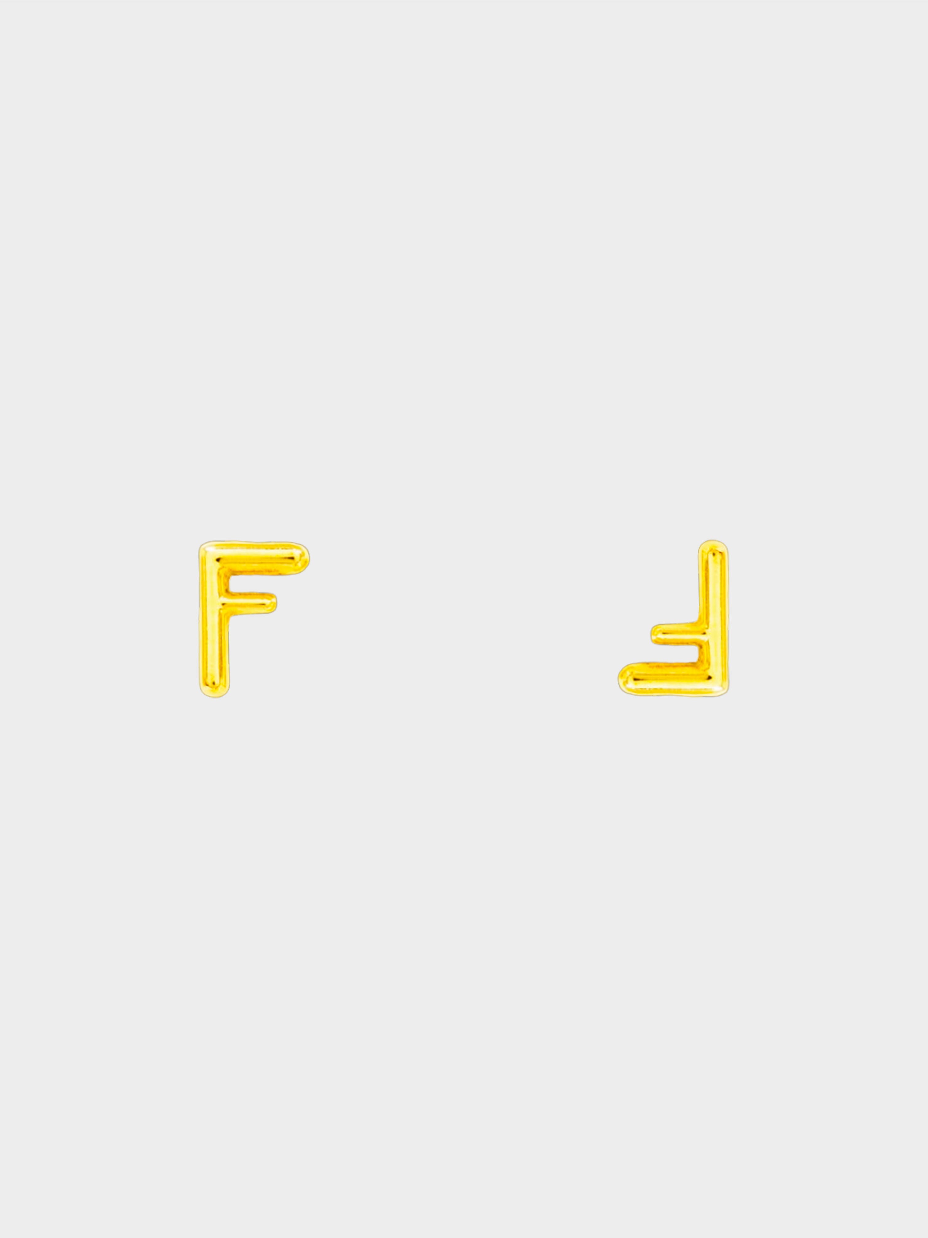 Fendi Womens F Is Fendi Earrings Gold – Luxe Collective